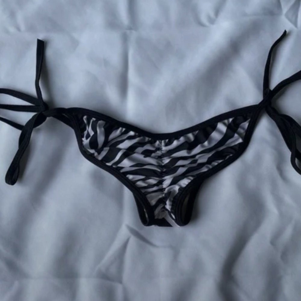 Chyna Dolls Zebra Skimpy Coverage Bikini Bottoms